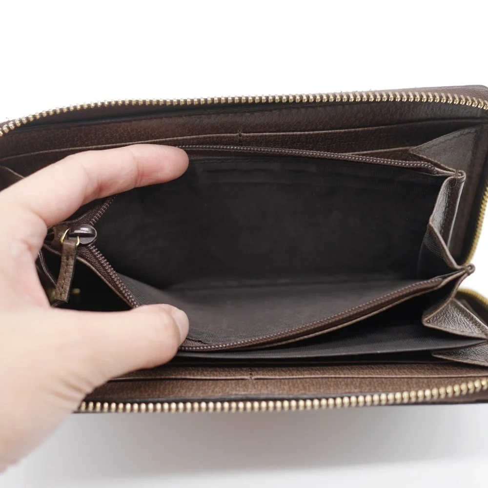 🍓GUCCI Ophidia Sherryline Wallet Brown - Picture 10 of 11